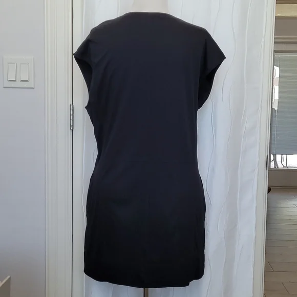 Helmut Lang Black Quell Jersey T-Shirt Mini Dress - Picture 5 of 9